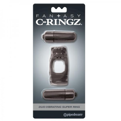 Fantasy C-Ringz Duo Vibrating Super Ring Black