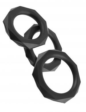 Fantasy C-ringz Silicone Designer Stamina Set Black