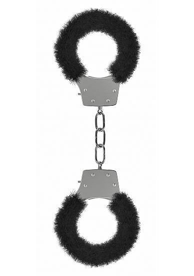 Ouch Pleasure Handcuffs Furry Black