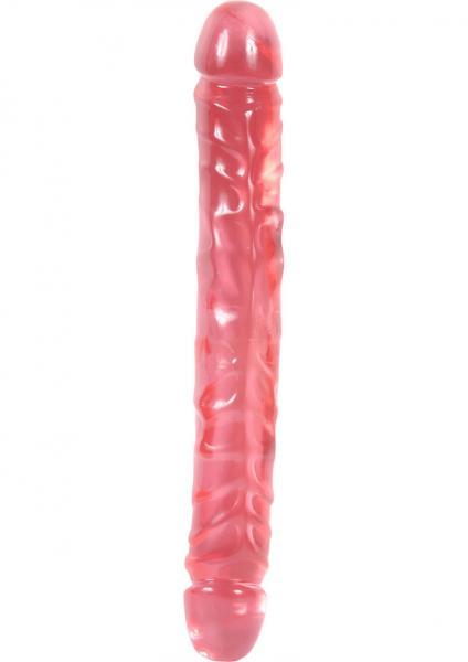 Jellies Jr Double Dong 12 Inch - Pink