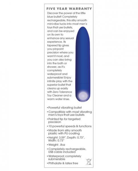 The All Mighty Bullet Vibrator Blue